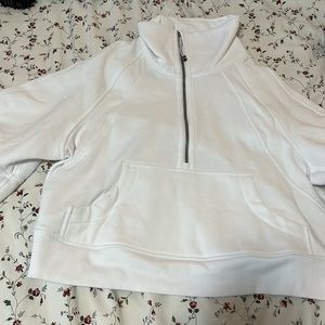 lululemon scuba oversized funnel half zip